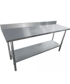 MESÓN DE TRABAJO A. INOX. 240X60X83 cm