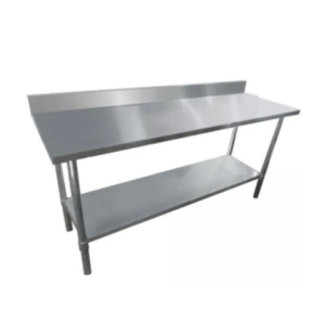 MESÓN DE TRABAJO A. INOX. 240X60X83 cm