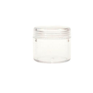 ENVASE ACRÍLICO REDONDO CON TAPA 20 ML.