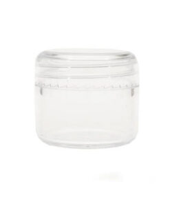 ENVASE ACRILICO REDONDO CON TAPA 25 ML.