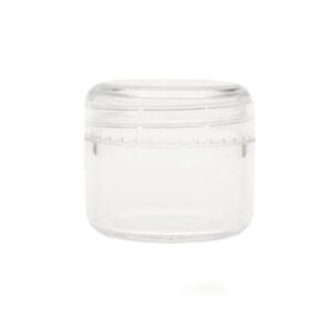 ENVASE ACRILICO REDONDO CON TAPA 25 ML.