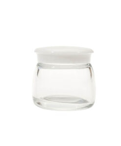 ENVASE VIDRIO REDONDO TAPA BLANCA 30 ml