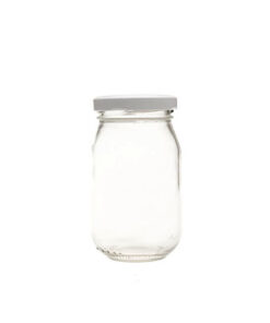 FRASCO VIDRIO C/TAPA DORADA 200 ml