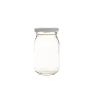 FRASCO VIDRIO C/TAPA DORADA 200 ml