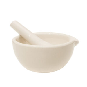 MORTERO PORCELANA CON PISTILO ALEMÁN 80 mm
