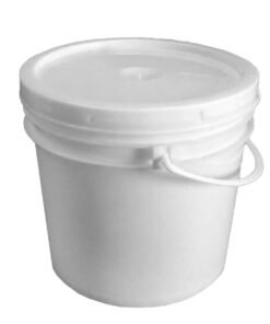BALDE PLASTICO C/TAPA BLANCO 5 Kg.(4 litros)
