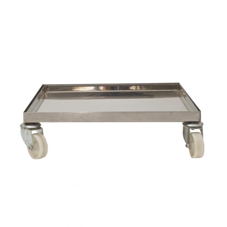 BANDEJA PARA ALZAS CON RUEDAS AC.INOX. QUARTI