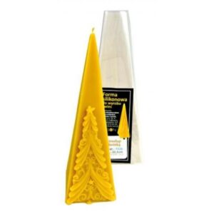 MOLDE DE SILICONA PIRAMIDE CON ARBOL DE NAVIDAD 20,5 cm