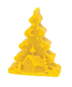 MOLDE SILICONA ARBOL NAVIDAD CON IGLESIA 12 cm
