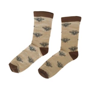 CALCETIN ADULTO LARGO BEIGE-CAFE