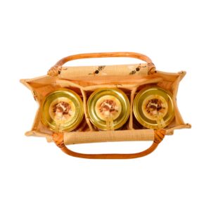 BOLSA REGALO ARPILLERA 3X500g ABEJITAS PASIEKA - Imagen 3