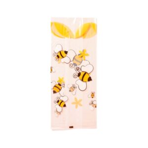 BOLSA TRANSPARENTE ABEJITAS GRANDE 12,5X30 CM