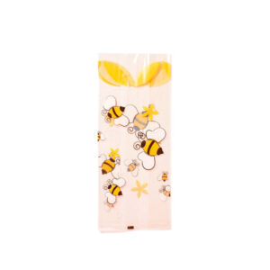 BOLSA TRANSPARENTE ABEJITAS CHICA 10X24 CM