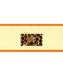 ETIQUETA AUTOIMPRESION 13X5cm ABEJA EN PANAL PASIEKA - 96 un