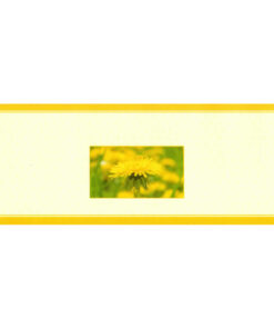 ETIQUETA AUTOIMPRESION 13X5cm FLOR AMARILLA PASIEKA - 96 un