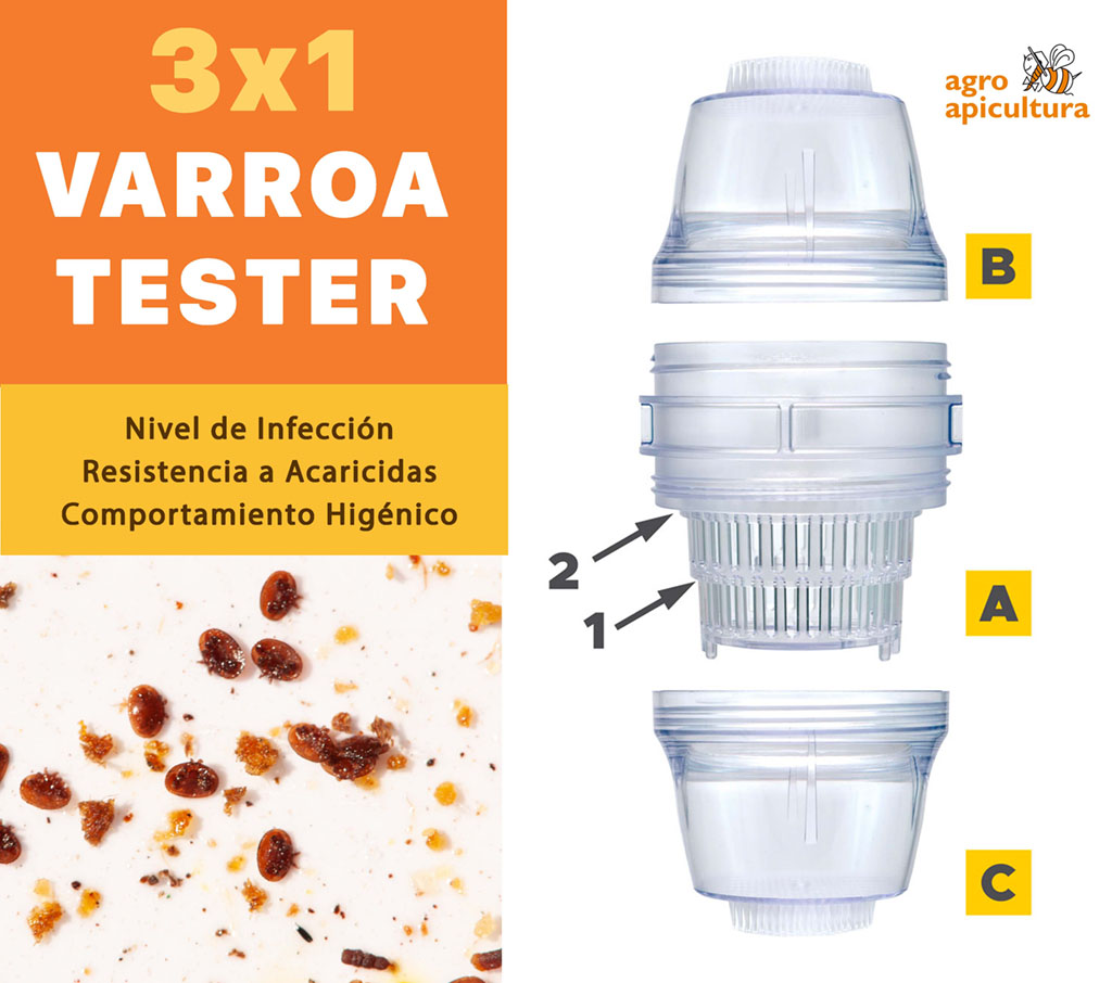 Varroa Bee Test Jar Décamp' Apicrea Varroa Easy Check Tester Outil