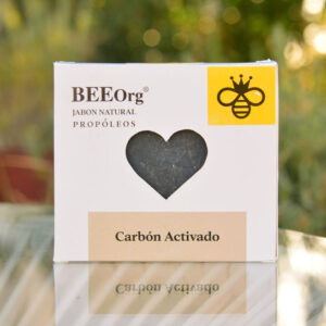 JABÓN NATURAL BARRA 100 g PROPÓLEO-CARBÓN  BEEOrg