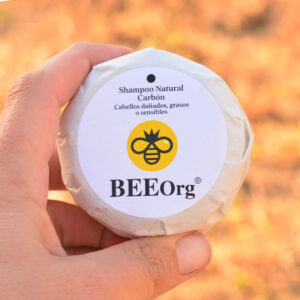 SHAMPOO NATURAL SÓLIDO 100 g CARBÓN BEEOrg