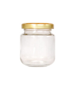 FRASCO VIDRIO 180 g / 145 ml TAPA METÁLICA - Bandeja 36 un