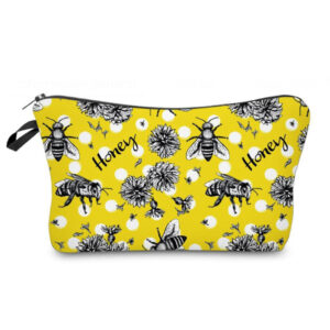 COSMETIQUERO ABEJA 18X13.5 CM AMARILLO