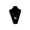 COLLAR ABEJA ESMALTADA CIRCONES B/N