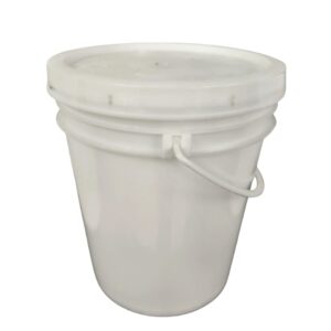 BALDE PLASTICO C/TAPA BLANCO 7 Kg. (5 litros)
