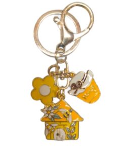 LLAVERO ABEJA CASITA AMARILLA