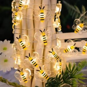 LUCES DECORATIVAS ABEJITAS 2 MTS, 20 LUCES
