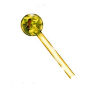ETIQUETA SELLO 4,1X14,5 cm FLORES AMARILLAS -100 un