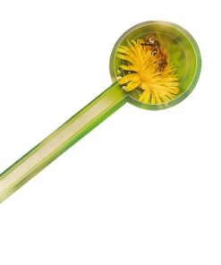 ETIQUETA SELLO 4,1X14,5 CM PASIEKA ABEJA EN FLOR AMARILLA - 100 un