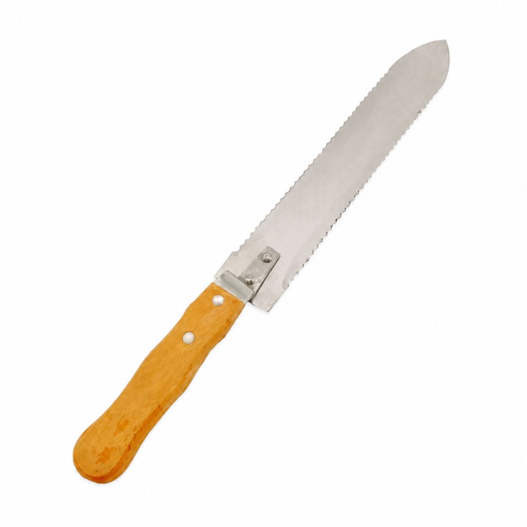 CUCHILLO DESOPERCULADOR SIERRA MANGO MADERA 40 CM
