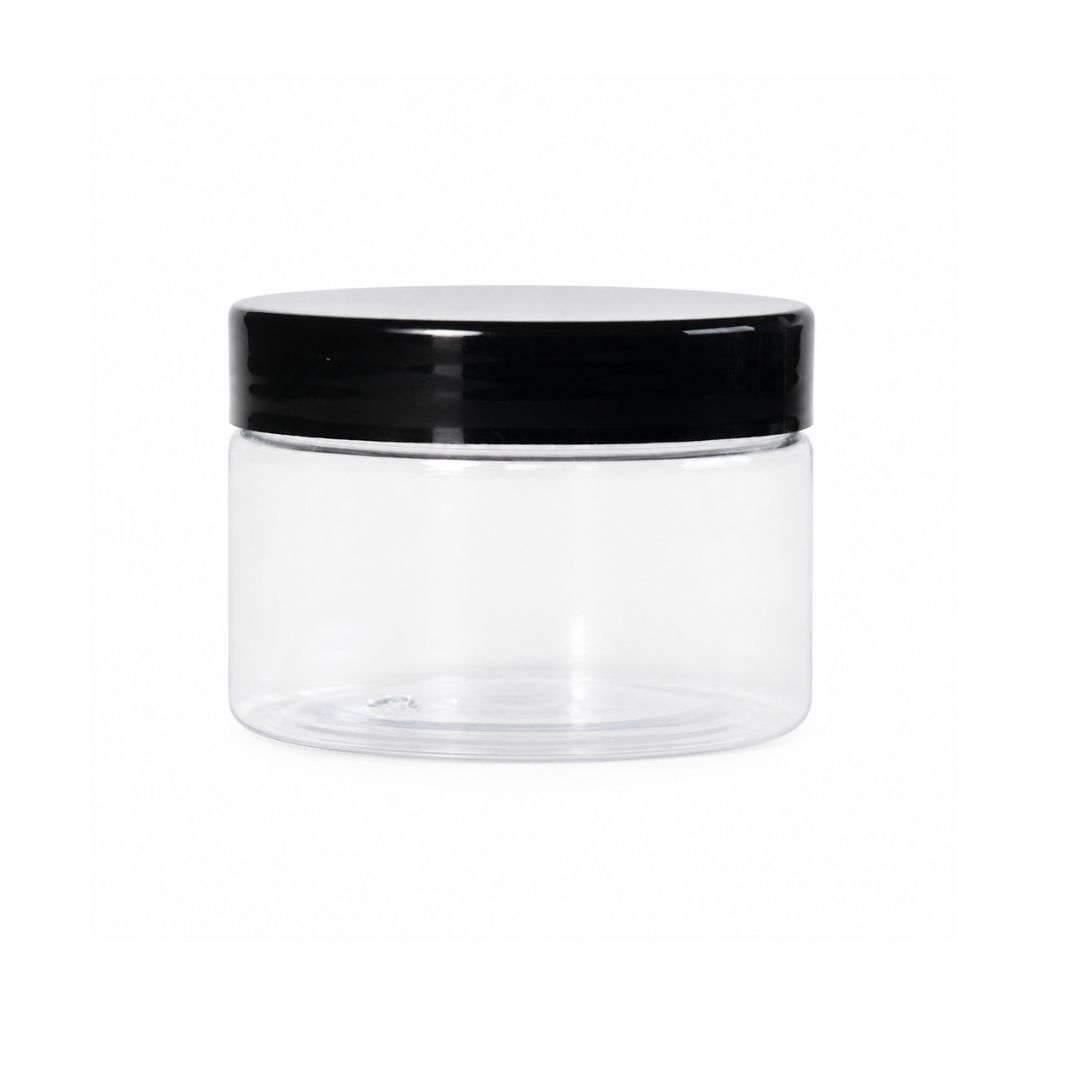 ENVASE PET REDONDO TAPA NEGRA 120 ml