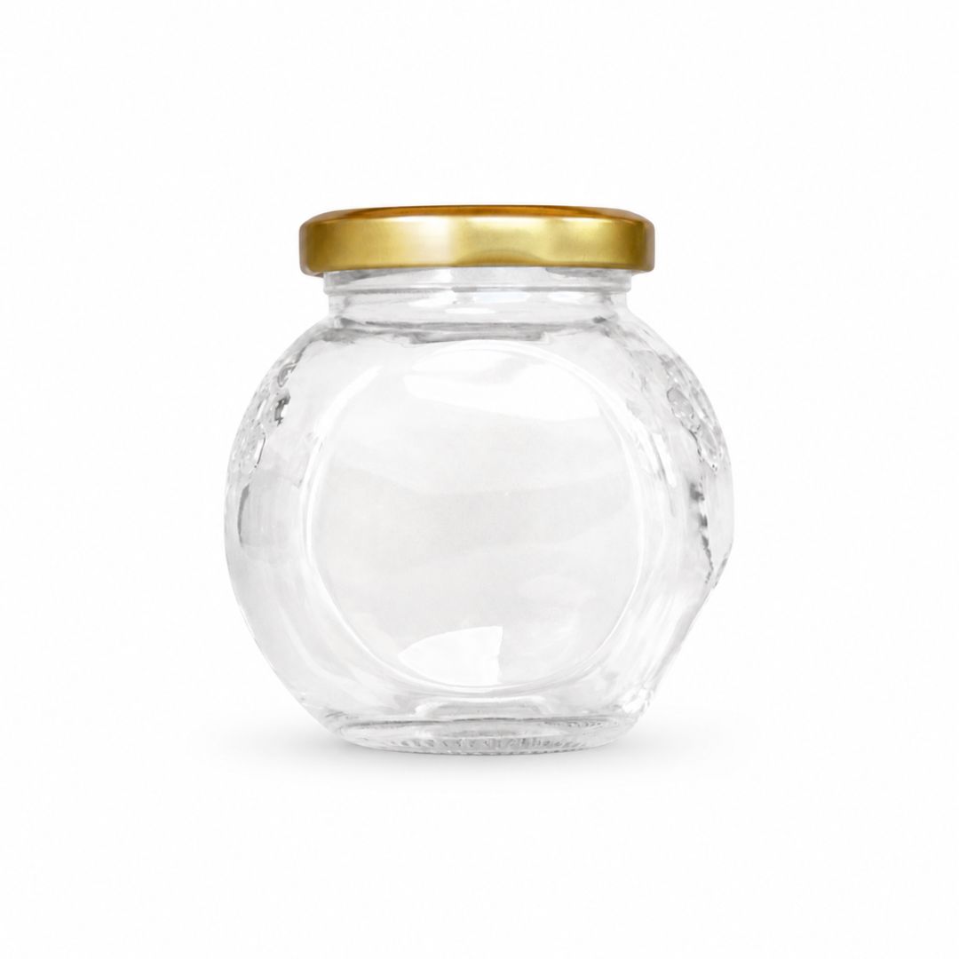 FRASCO PANAL VIDRIO 250 g / 200 ml CON TAPA METÁLICA - Bandeja 42 un - Imagen 2
