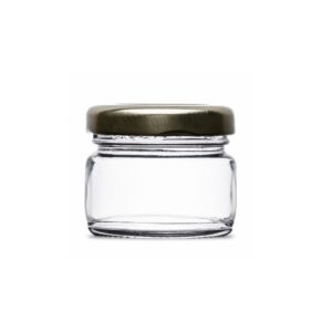 FRASCO VIDRIO C/TAPA DORADA 40 g