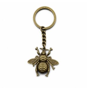 LLAVERO ABEJA METAL BRONCE